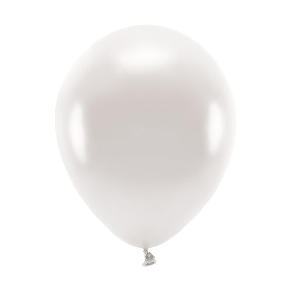 Balony Eco 26cm metalizowane, perłowy (1 op. / 100 szt.)