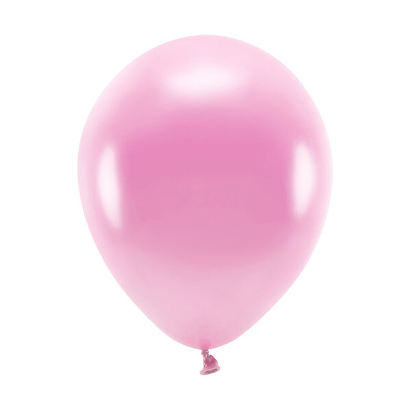 Balony Eco 26cm metalizowane, różowy (1 op. / 10 szt.)
