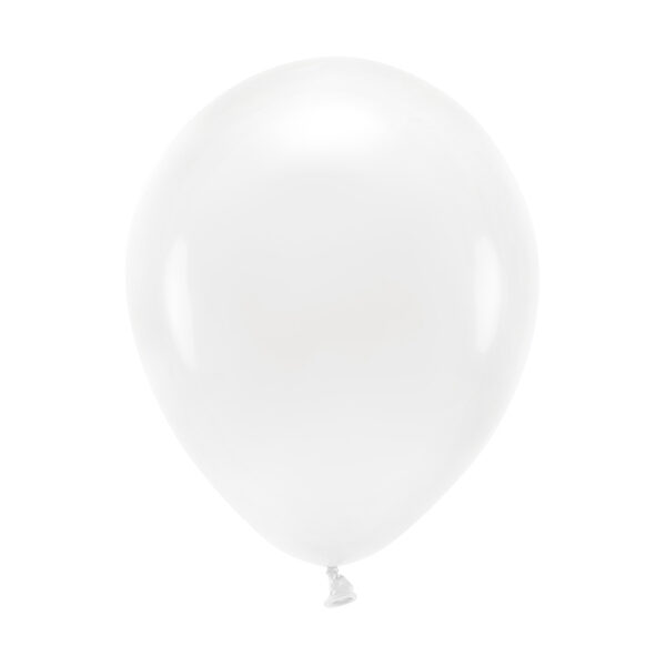 Balony Eco 26cm pastelowe, biały (1 op. / 100 szt.)