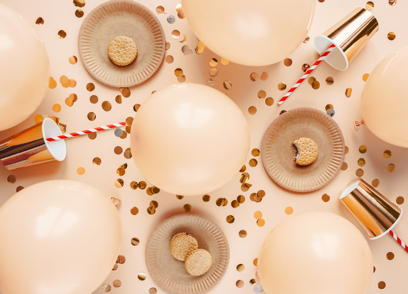 Balony Eco 26cm pastelowe, brzoskwinia (1 op. / 10 szt.) - obrazek 2