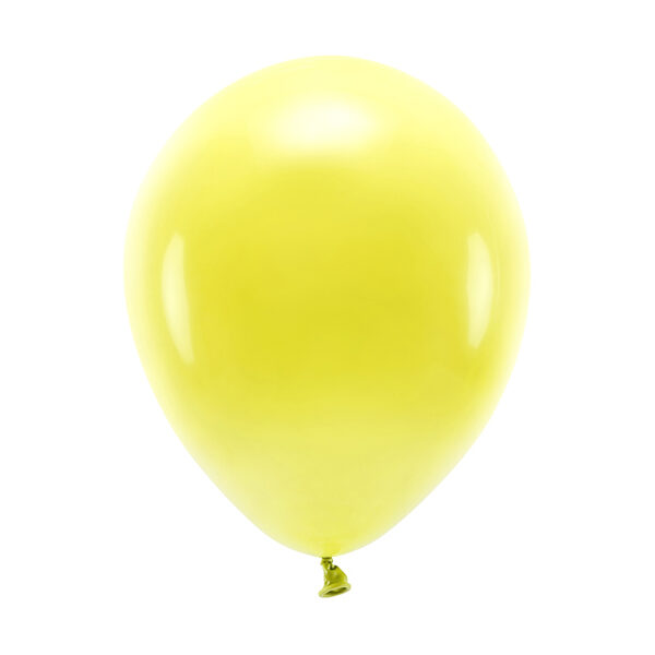 Balony Eco 26cm pastelowe, żółty (1 op. / 10 szt.)
