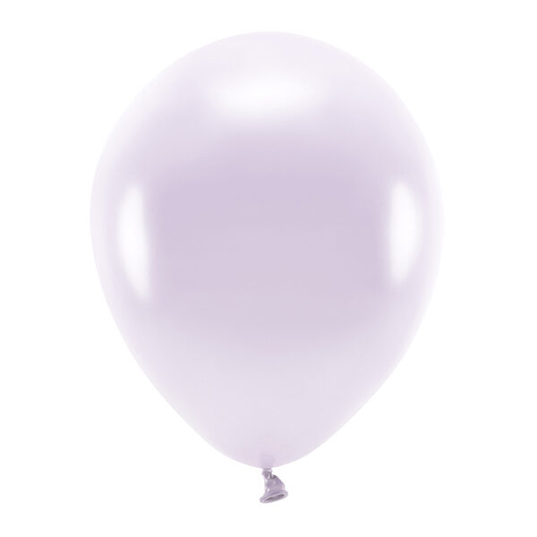 Balony Eco 30cm metalizowane, liliowy (1 op. / 10 szt.)