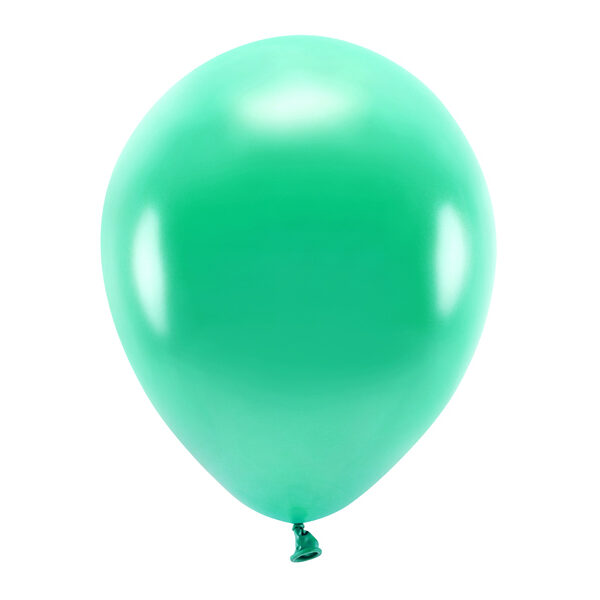 Balony Eco 30cm metalizowane, zielony (1 op. / 100 szt.)