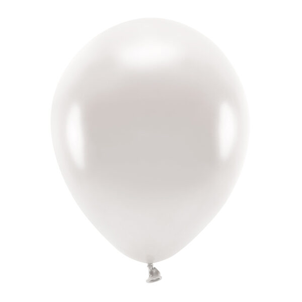 Balony Eco 30cm metalizowane, perłowy (1 op. / 100 szt.)