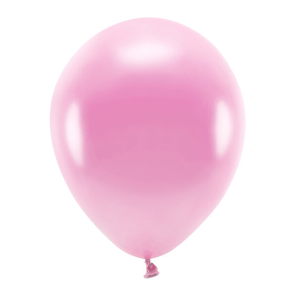 Balony Eco 30cm metalizowane, różowy (1 op. / 100 szt.)
