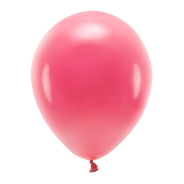 Balony Eco 30cm pastelowe, jasny czerwony (1 op. / 100 szt.)