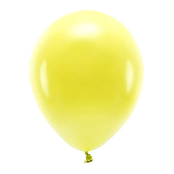 Balony Eco 30cm pastelowe, żółty (1 op. / 100 szt.)