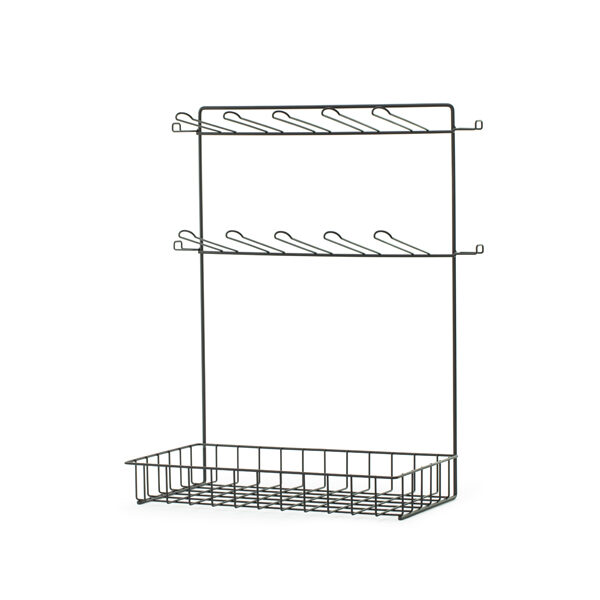 Ekspozytor metalowy z koszykiem bez wypełnienia