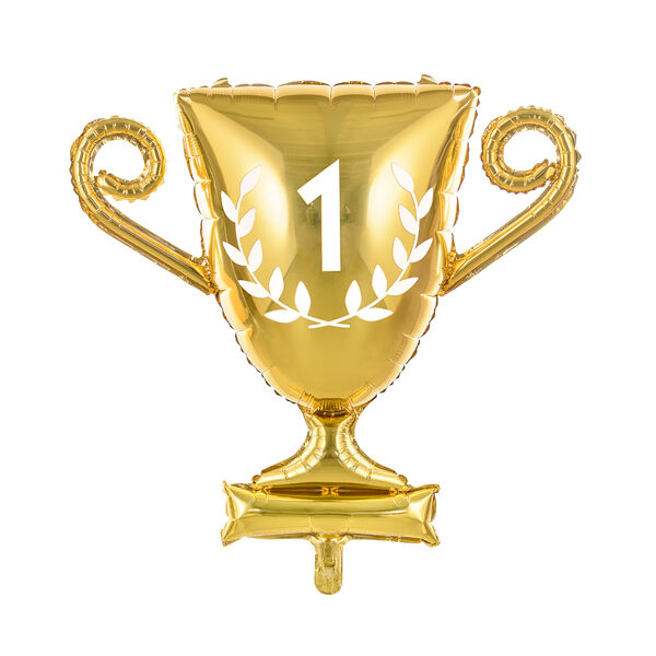 Balon foliowy Puchar, 64x61cm, złoty