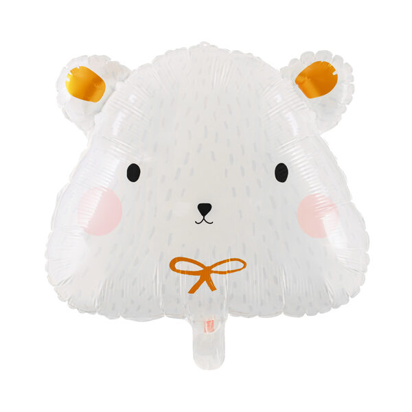 Balon foliowy Miś polarny, 51x45cm, mix