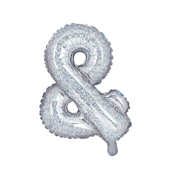 Balon foliowy &, 35cm, holograficzny