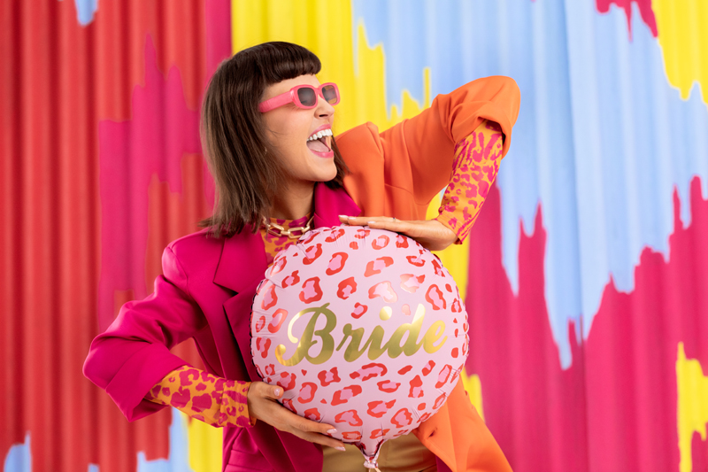 Balon foliowy Bride 45 cm, mix - obrazek 5