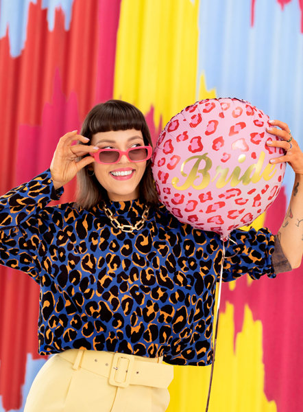 Balon foliowy Bride 45 cm, mix - obrazek 6