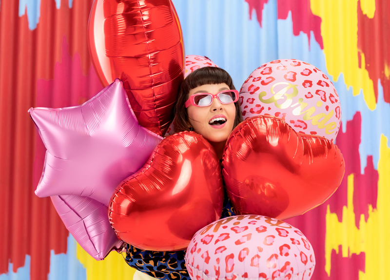 Balon foliowy Bride 45 cm, mix - obrazek 7