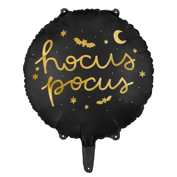 Balon foliowy Hocus Pocus, 45 cm, czarny