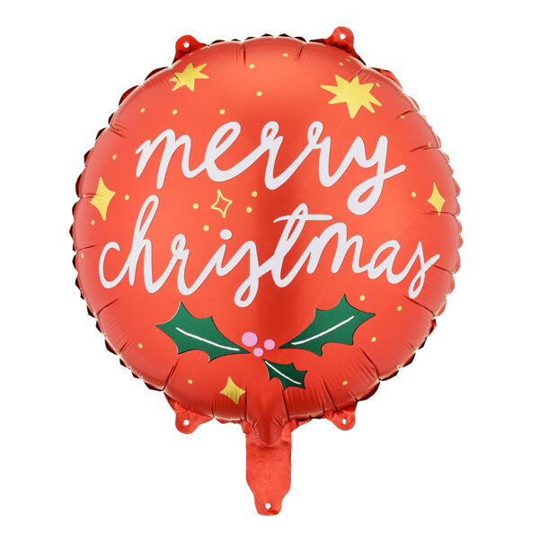Balon foliowy Merry Christmas, 45 cm, mix