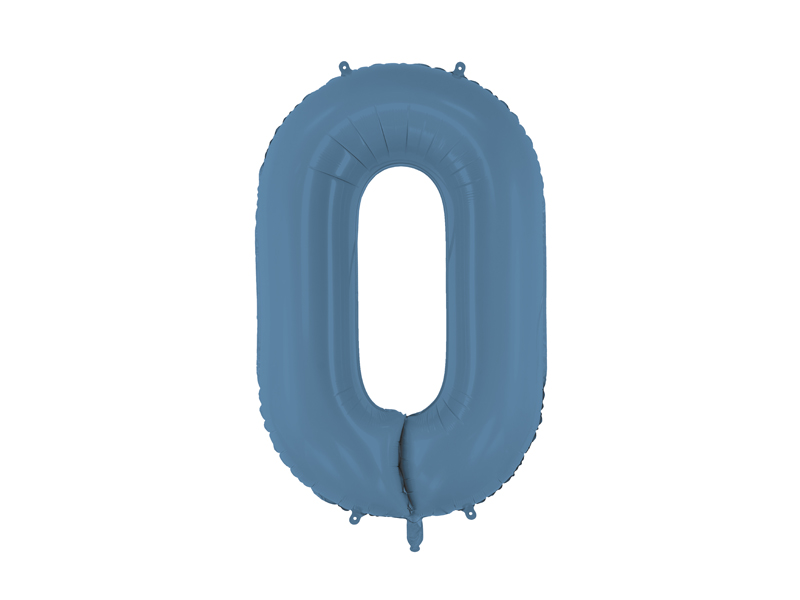 Balon foliowy Cyfra '0', 86cm, granat