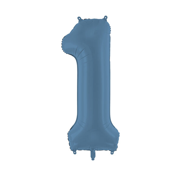 Balon foliowy Cyfra '1', 86cm, granat