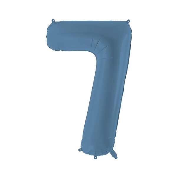 Balon foliowy Cyfra '7', 86cm, granat