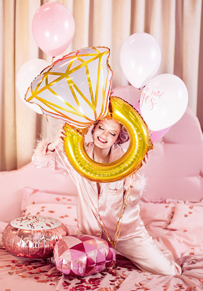 Balon foliowy Pierścionek, 41x72 cm, mix - obrazek 6