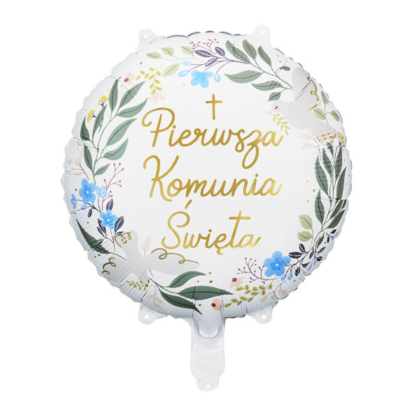 Balon foliowy ''Pierwsza Komunia Święta'', 45 cm, mix