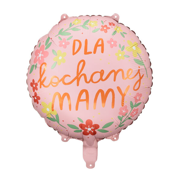 Balon foliowy ''Dla kochanej mamy'', 45 cm, mix