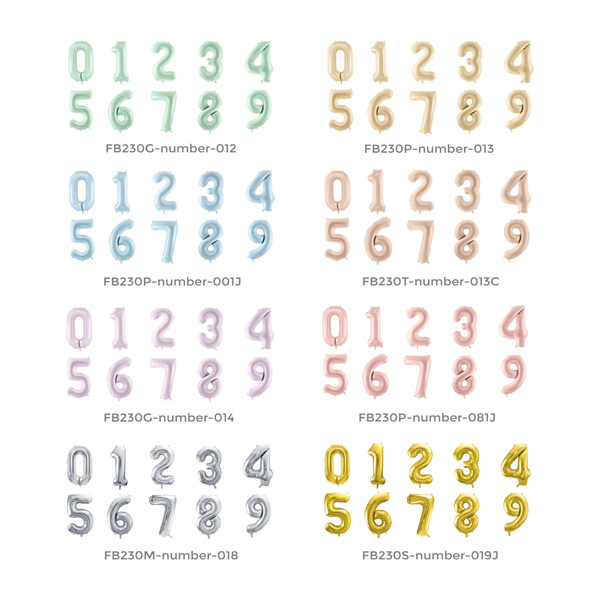 Balon foliowy Cyfra ''5'', 72cm, jasny niebieski - obrazek 3