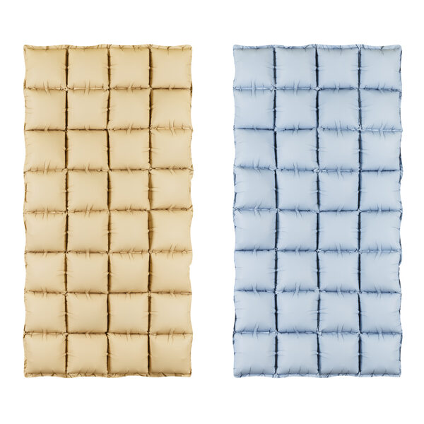 Balon foliowy kurtyna dwustronna, beżowo-niebieski, 55 x 110 cm