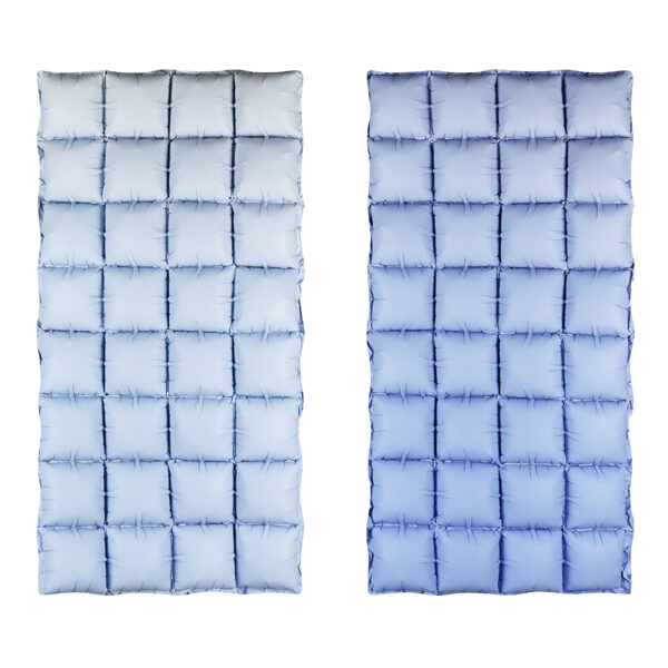 Balon foliowy kurtyna, niebieskie ombre, 72x143 cm