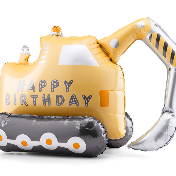 Balon foliowy Koparka, mix, 49x76,5 cm