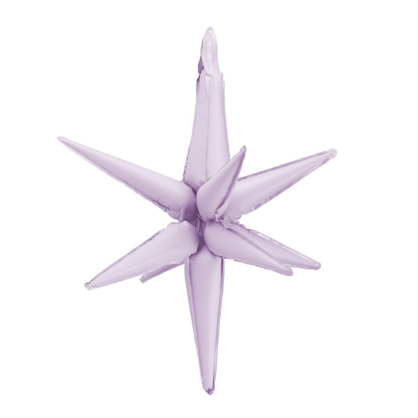 Balon foliowy Gwiazda 3D, 70cm, fiolet