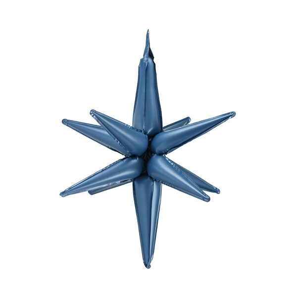 Balon foliowy Gwiazda 3D, 70cm, granat