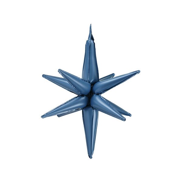 Balon foliowy Gwiazda 3D, 50cm, granat