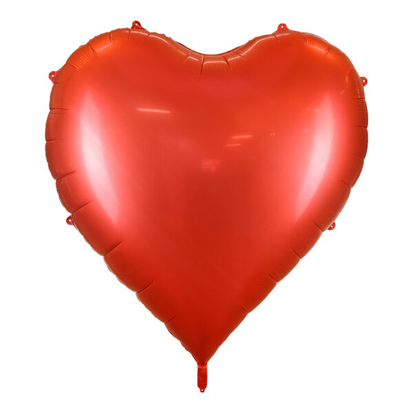 Balon foliowy Serce XXL, 136x129 cm, czerwony