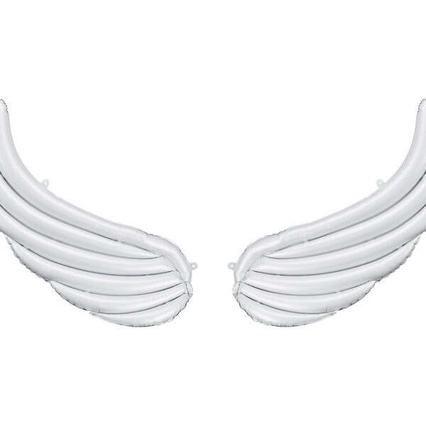 Balony foliowe do girland Skrzydła, 104 x 60 cm, białe (1 op. / 2 szt.)