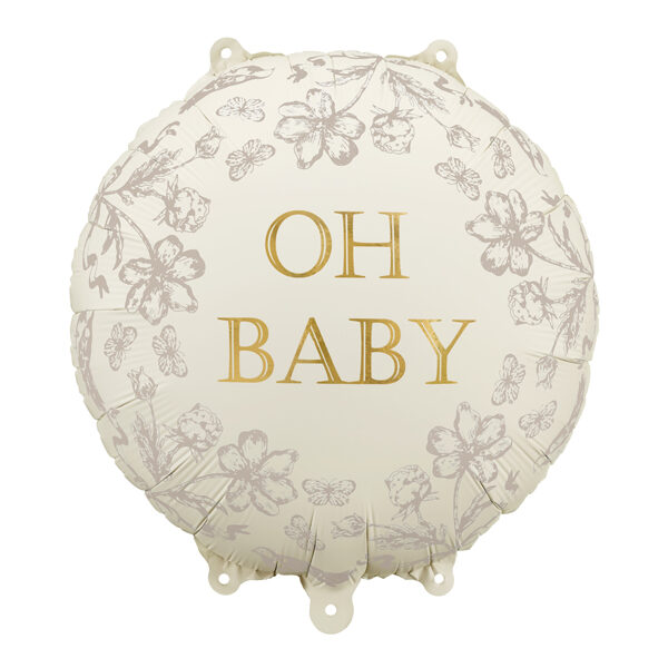 Balon foliowy pastylka Oh Baby, 35x35 cm, mix