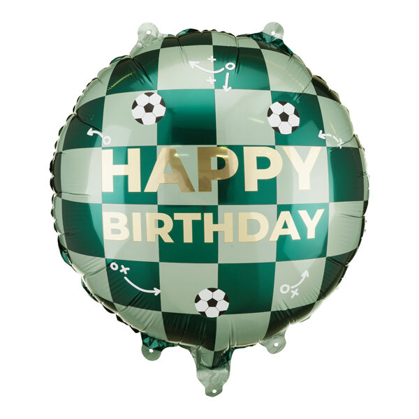 Balon foliowy Happy Birthday piłki, 35x35 cm, mix