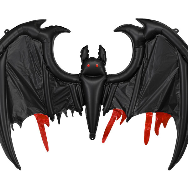 Balon foliowy Nietoperz, 120x81 cm, czarny