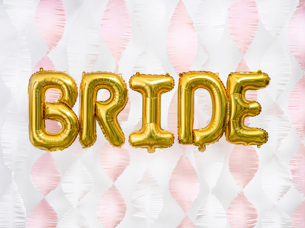 Balon foliowy Litera ''I'', 35cm, złoty - obrazek 3