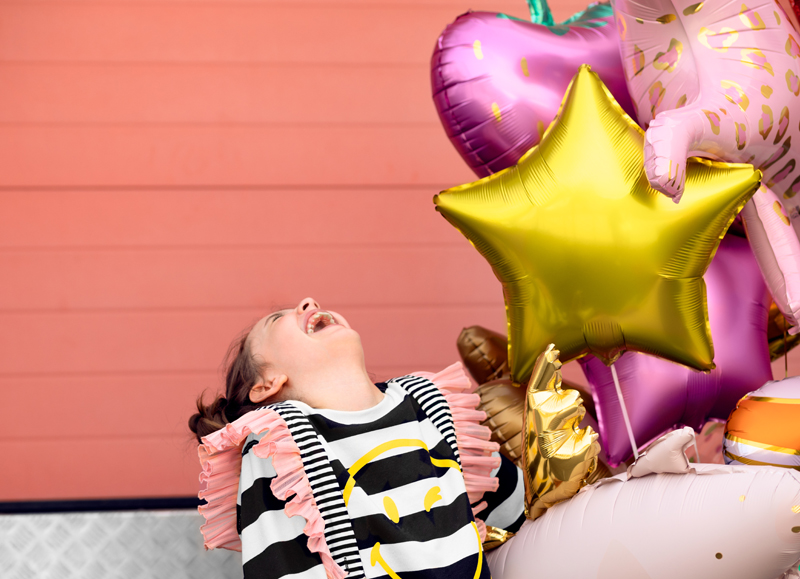 Balon foliowy Gwiazdka, 70cm, złoty - obrazek 5