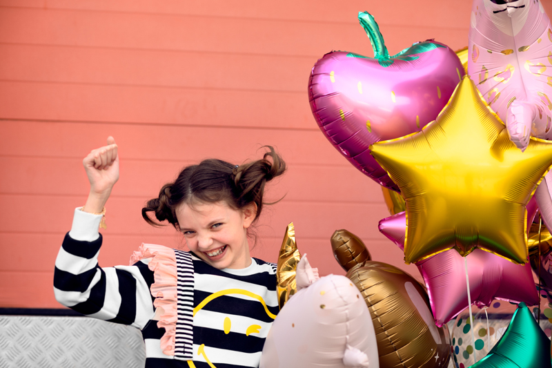 Balon foliowy Gwiazdka, 70cm, złoty - obrazek 6