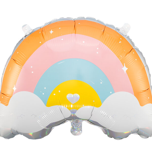 Balon foliowy Tęcza, 55x40cm, mix