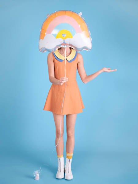 Balon foliowy Tęcza, 55x40cm, mix - obrazek 7