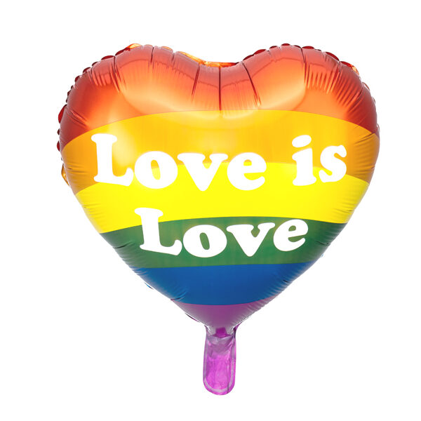 Balon foliowy Love is Love, 35cm, mix