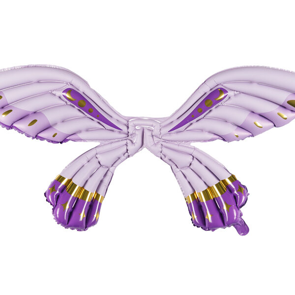 Balon foliowy Skrzydła Motyla, fioletowe matowe, 102 x 50 cm