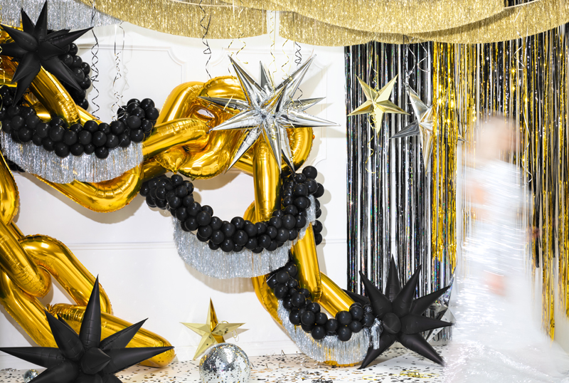 Girlanda frędzle, złoty - obrazek 5