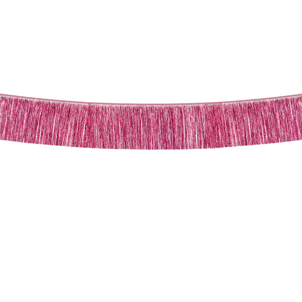 Girlanda frędzle, różowy