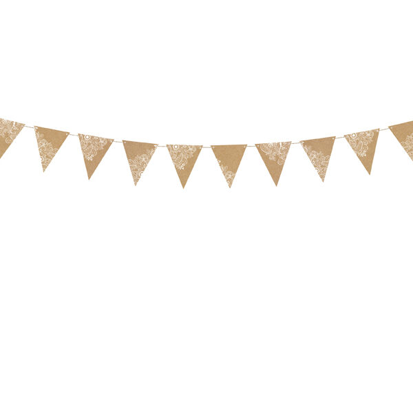 Girlanda Flagietki, kraft, 2,1 m