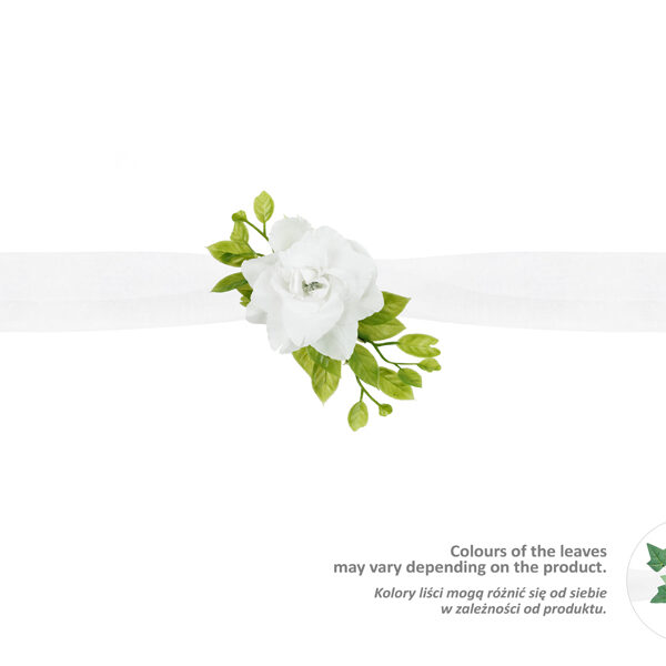 Girlanda z tiulu, biały, 1,70m