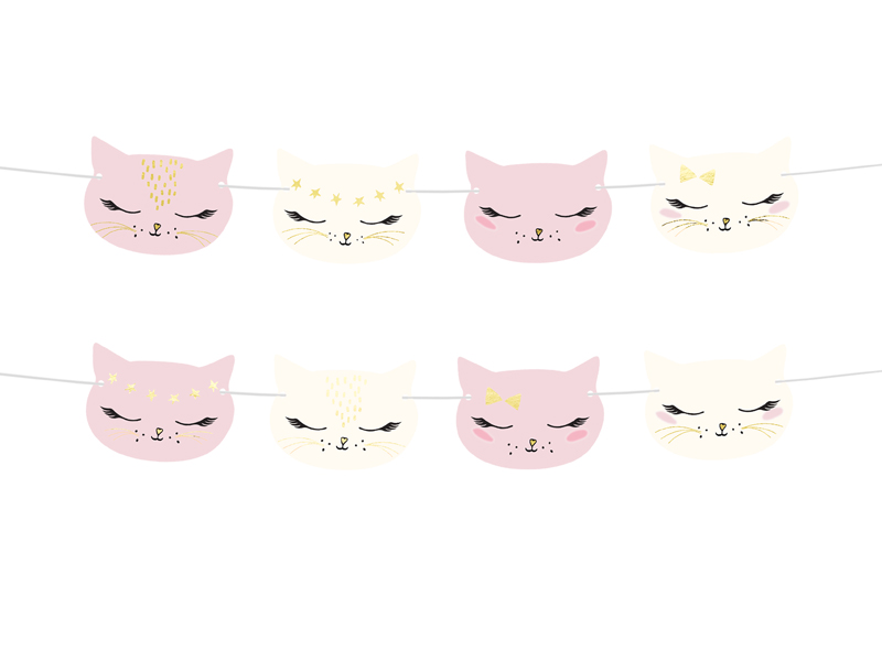 Girlanda Kotek, mix, 1,4m